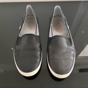 KEDS Black Leather Sneakers